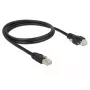 Tinklo kabelis DeLOCK 85667 RJ-45 Cat6 1m Juodas