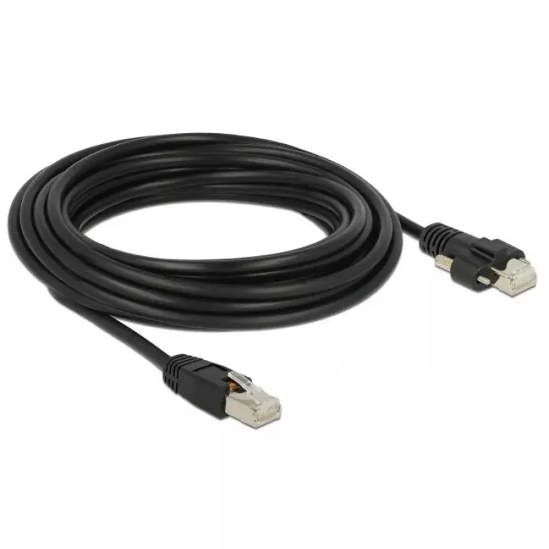Tinklo kabelis DeLOCK 85670 RJ-45 Cat6 5 m Juodas