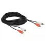 Audio kabelis DeLOCK 85807 5 m 2 x RCA juoda, raudona, balta