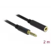 Garso kabelis DeLOCK 85797 2m 4.4mm juodas