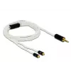 Audio kabelis DeLOCK 85848 1,2 m 2,5 mm 2x MMCX baltas