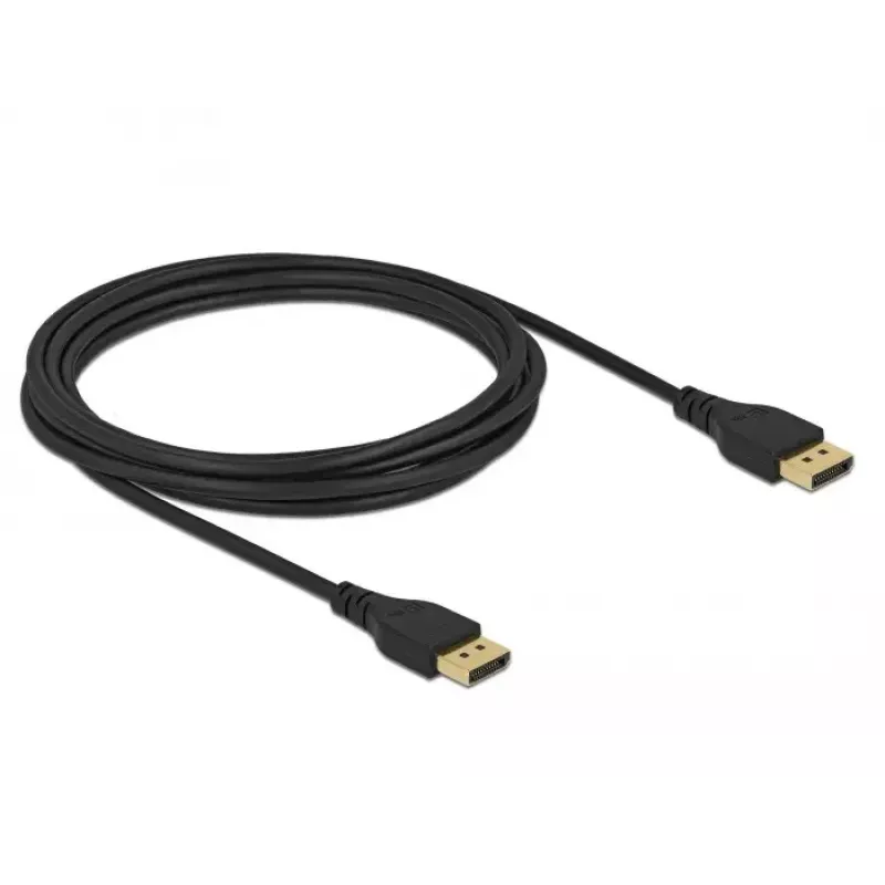 DisplayPort laidas DeLOCK 85912 4K 60 Hz 5 m be fiksatoriaus