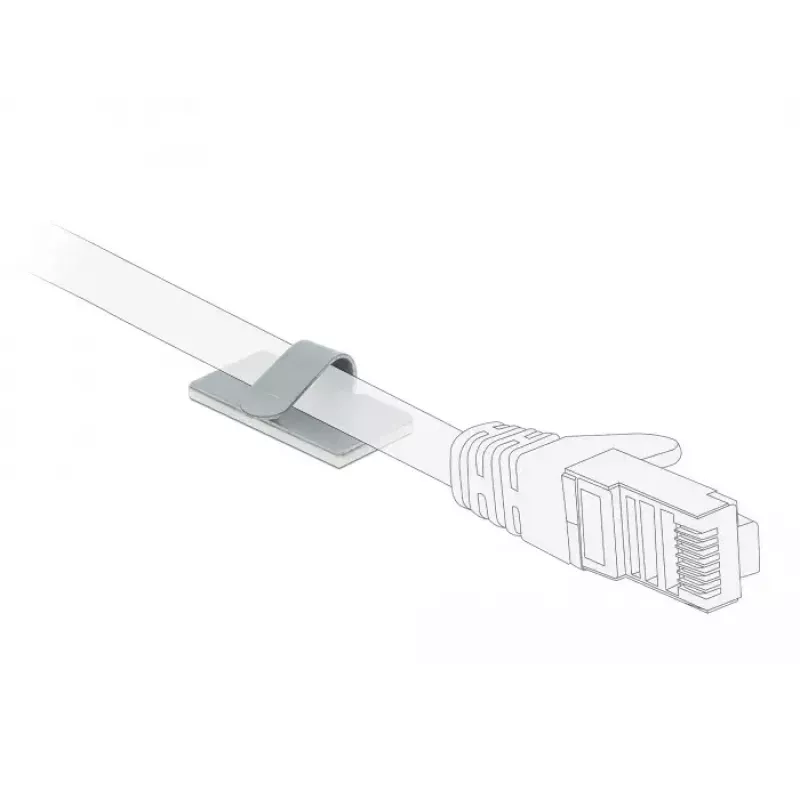 Kabelių spaustukas DeLOCK 60184 Satin plienas 10 vnt.