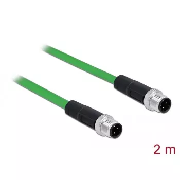 Tinklo kabelis DeLOCK 85918 RJ45 DIN EN 60811-C2-1 2 m juodas