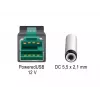 Maitinimo laidas DeLOCK 85497 1m PoweredUSB juoda