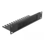 Brush panel DeLOCK 10 inch kabelis Management Brush Strip with kabelis Support Plate 1U juoda