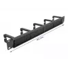 Brush panel DeLOCK 19 inch kabelis Management Brush Strip su 5 kabliais 1U juoda