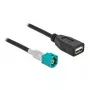 Kabelis HSD Z kištukas į USB 2.0 Type-A lizdą 0,5 m DeLOCK