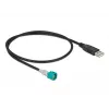 Laidas HSD Z kištukas į USB 2.0 Type-A kištukas 0,5 m DeLOCK