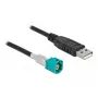 Laidas HSD Z kištukas į USB 2.0 Type-A kištukas 0,5 m DeLOCK