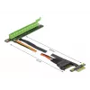 Riser Card DeLOCK PCI Express x1 į x16 su lanksčiu 80 cm kabeliu