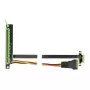 Riser Card DeLOCK PCI Express x1 į x16 su lanksčiu 80 cm kabeliu