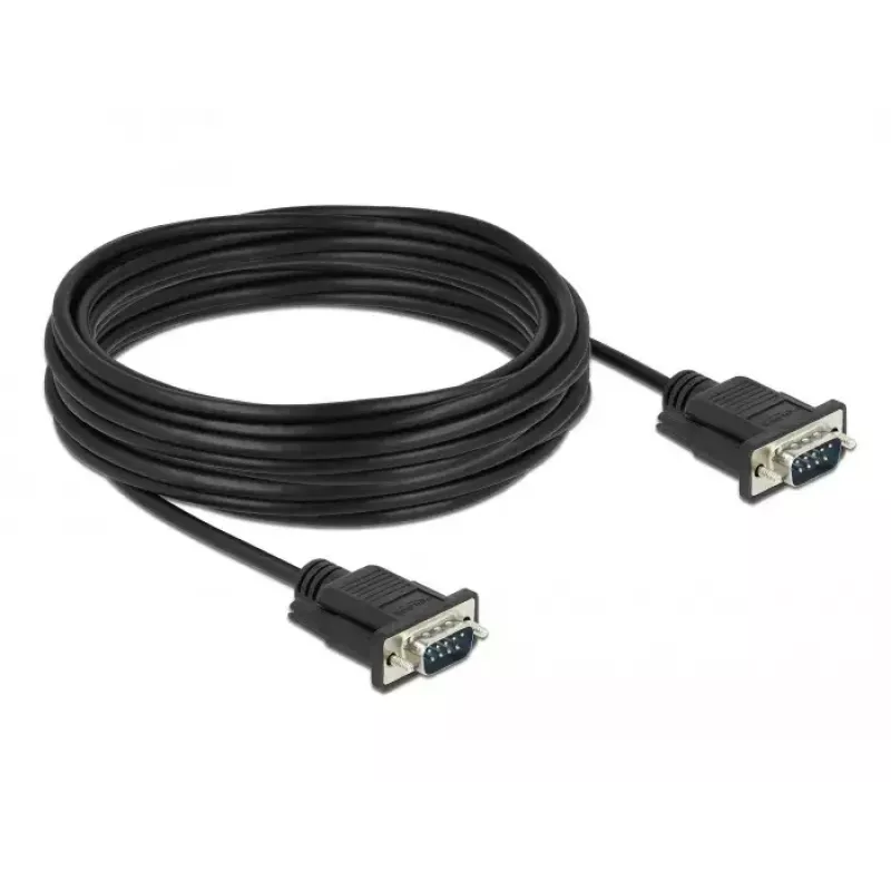 Serijinis kabelis DeLOCK 86577 juodas 10 m RS-232 Sub-D9