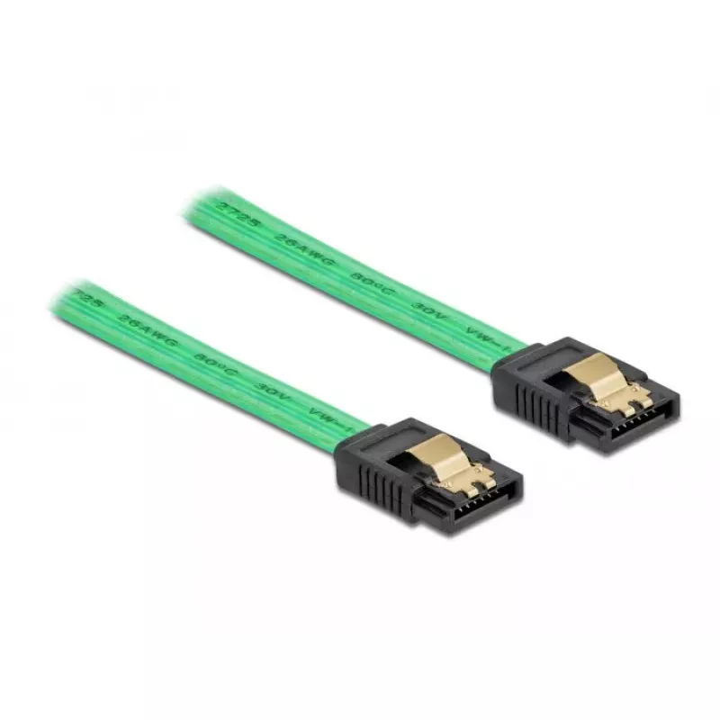 SATA kabelis DeLOCK 82069 0,5 m SATA 7-pin žalias