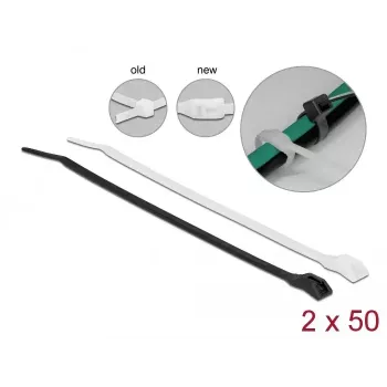 Kabelių rišiklis DeLOCK 150x3,6mm 100 vnt.