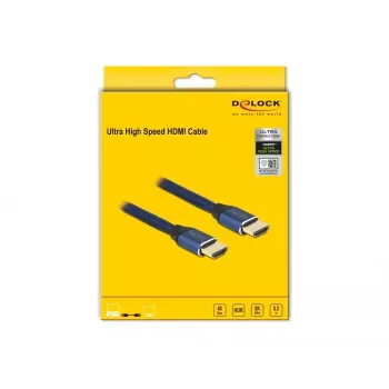 HDMI laidas DeLOCK Ultra High Speed 48 Gbps 8K 60 Hz 0,5 m