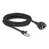 DeLOCK RJ50 prailginimo kabelis kištukas-lizdas S/FTP 5 m juodas