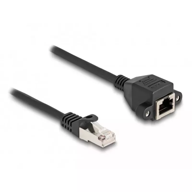 DeLOCK RJ50 prailginimo kabelis kištukas-lizdas S/FTP 5 m juodas