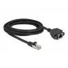 Tinklo ilginimo kabelis DeLOCK 87003 Cat.6A 3m juodas