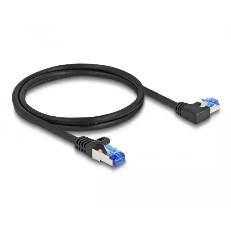 tinklo kabelis DeLOCK RJ45 Cat.6A S/FTP 1m Juoda