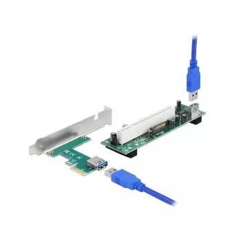 DeLOCK praplėtimo plokštė PCI Express x1 į PCI 32 bitų lizdą 60 cm kabelis