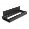 DeLOCK kabelių įvadas stalo montavimui su šepečiu 300 x 120 x 28 mm juodas