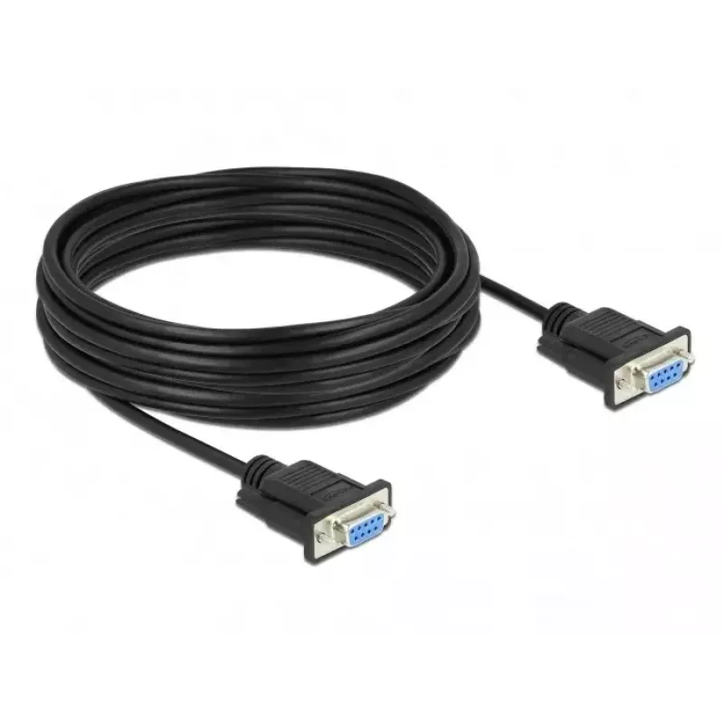 Serijinis kabelis DeLOCK 87783 juodas 10 m DB-9