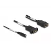 DeLOCK DisplayPort laidas 4K 60 Hz DC maitinimas 0,30 m panelinis montavimas