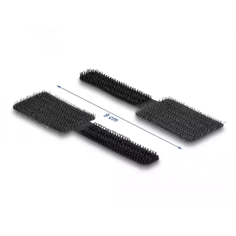 DeLOCK Mini kablio laikiklis su lipnia juostele 90 mm x 24 mm lipnus 10 vnt. juoda
