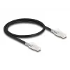 DELOCK 80254 tinklo kabelis Cat6a S/FTP (S-STP) RJ-45 – RJ-45 0,5 m juodas