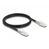 Tinklo kabelis DELOCK 80255 Cat6a S/FTP (S-STP) RJ-45–RJ-45 juodas 1 m
