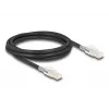 Tinklo kabelis DELOCK 80256 Cat6a S/FTP (S-STP) RJ-45–RJ-45, 2 m, juodas