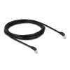 DeLOCK RJ45 tinklo kabelis Cat.6A S/FTP 45° žemyn lenktas 3 m juodas