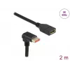 DisplayPort ilginamasis laidas DeLOCK 87091 2m 90° žemyn kampuotas
