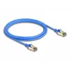 DeLOCK RJ45 tinklo kabelis Cat.8.1 F/FTP plonas 2 m mėlynas