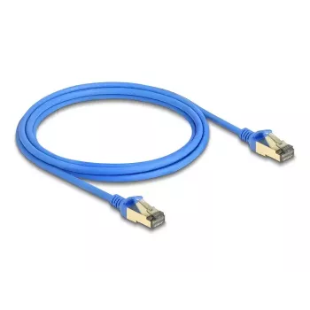 DeLOCK RJ45 tinklo kabelis Cat.8.1 F/FTP plonas 2 m mėlynas