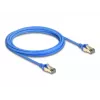 DeLOCK RJ45 tinklo kabelis Cat.8.1 F/FTP plonas 3 m mėlynas