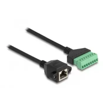 DeLOCK RJ45 laidas Cat.6 lizdas į gnybtų bloko adapterį 2 m