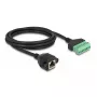 DeLOCK RJ45 laidas Cat.6 lizdas į gnybtų bloko adapterį 2 m