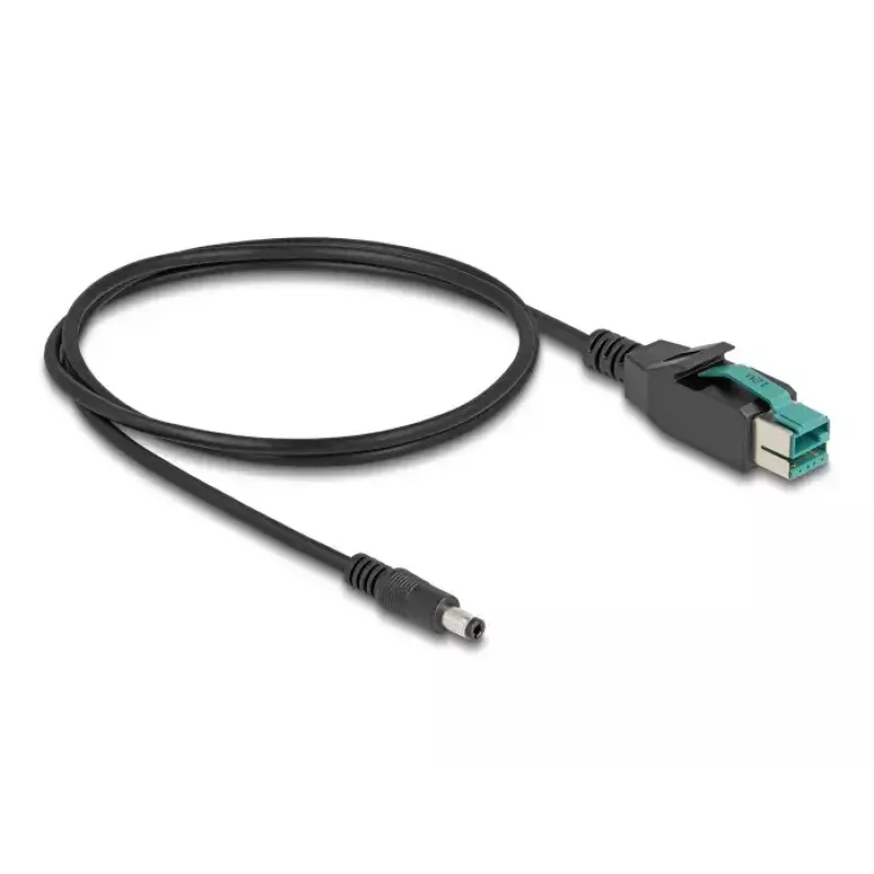 DeLOCK PoweredUSB laidas, USB (12 V) → DC 5,5 x 2,5 mm, 2 m, juodas