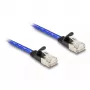 Tinklo kabelis DeLOCK RJ45 plokščias Cat.6A 5m Mėlynas
