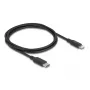 Laidas DELOCK USB-C į Lightning plonas 1 m, Lightning ↔ USB-C, 9 V 3 A, 3,3 mm, MFi