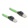 Tinklo kabelis DeLOCK 80890 RJ-45 Cat6a 2m Juodas Žalias