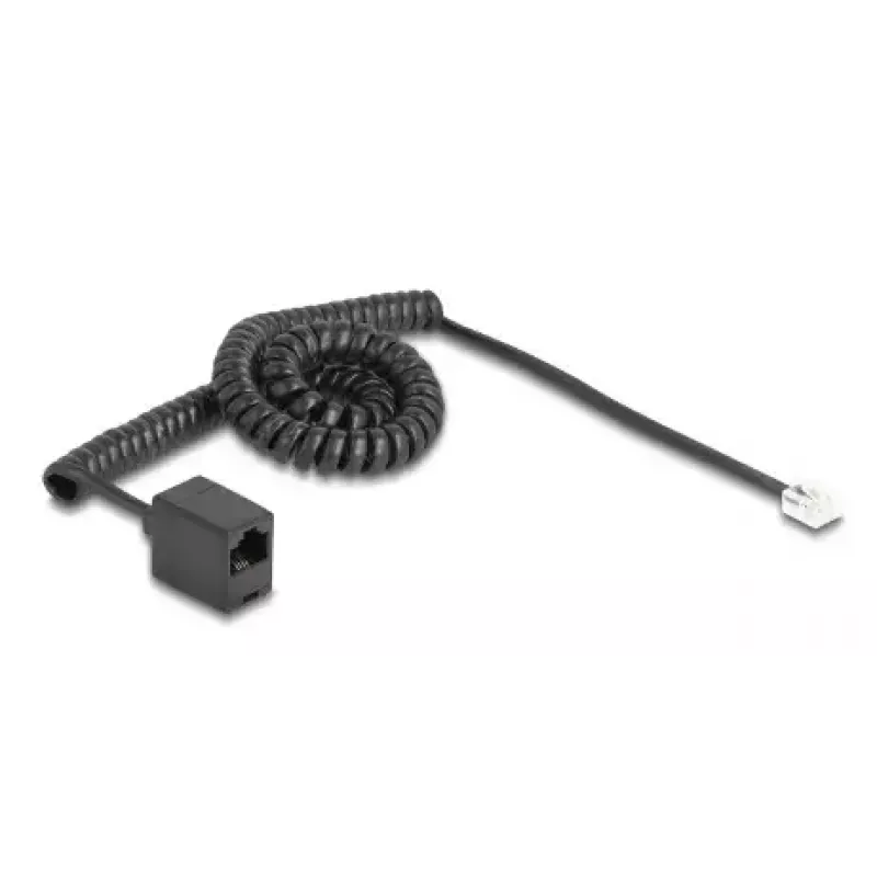 DeLOCK telefono kabelis 3 m Juodas 90064 RJ-11 RJ-45