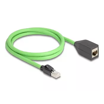 Tinklo kabelis DeLOCK 80880 RJ-45 Cat6a 1 m Žalias