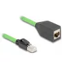 Tinklo kabelis DeLOCK 80880 RJ-45 Cat6a 1 m Žalias