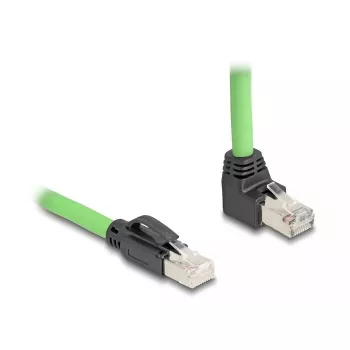 Tinklo kabelis DeLOCK 80894 RJ-45 Cat6a 5 m juoda žalia
