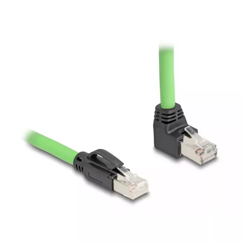 Tinklo kabelis DeLOCK 80894 RJ-45 Cat6a 5 m juoda žalia