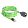 Tinklo kabelis DeLOCK 80882 RJ-45 Cat6a 5 m žalias