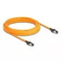Tinklo kabelis DeLOCK RJ45 USB Type-C Cat.6A 7.5 m oranžinis